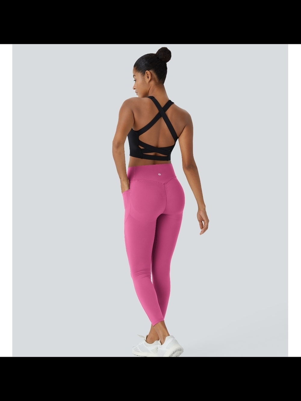 HALARA High-Rise 7/8 Leggings in Pink